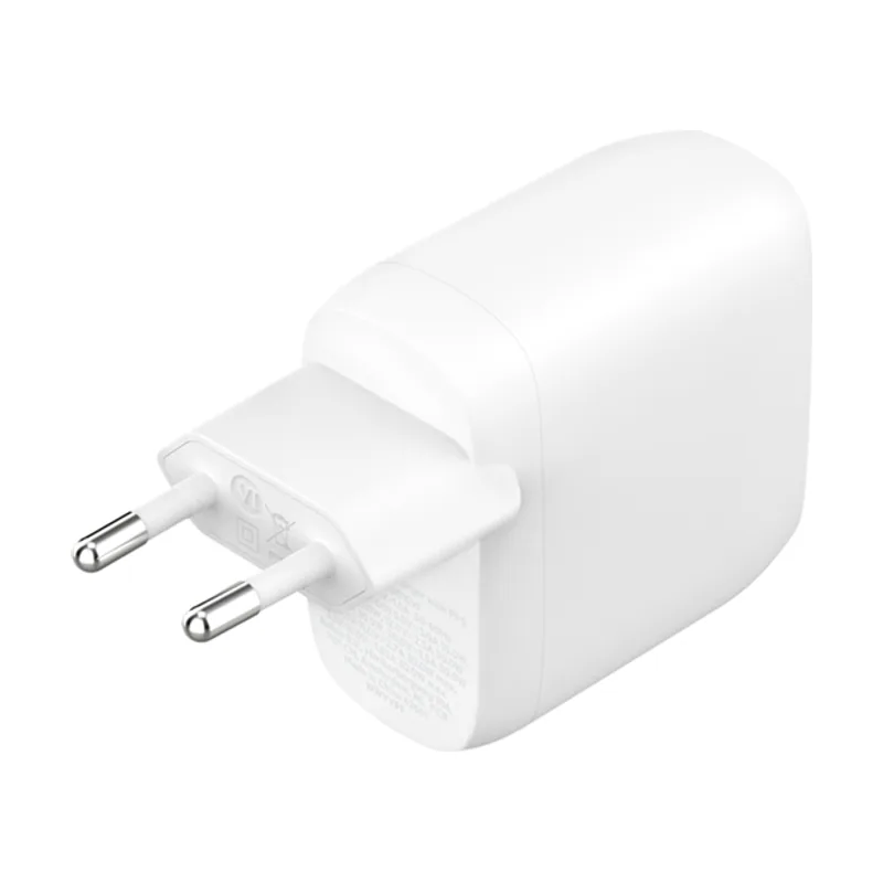 Belkin Cargador DE Pared WCB010VFWH Boost Charge Doble USB-C 30W+30W