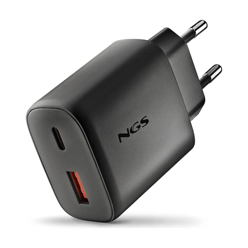 NGS Cargador USB Pared GAN 45W USB-C/USB-A