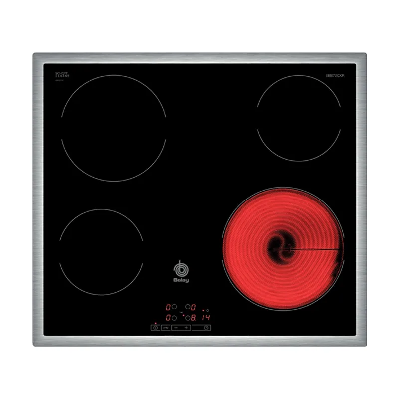 Balay Vitroceramica Independiente 3EB720XR 4 Zonas Coccion Touch Inox Ancho 60 CM