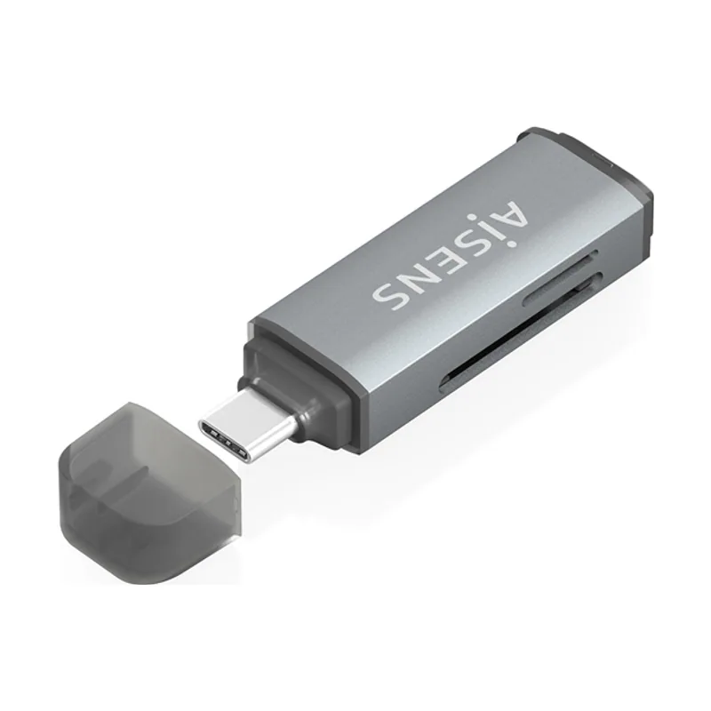 Aisens Lector Tarjetas SD Micro SD MMC RS-MMC MMC Micro Usbc