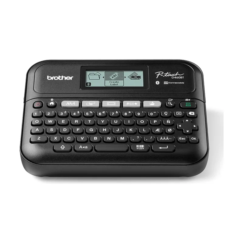 Brother Desktop Electronic Label Maker With Keyboard Connection TO PC A