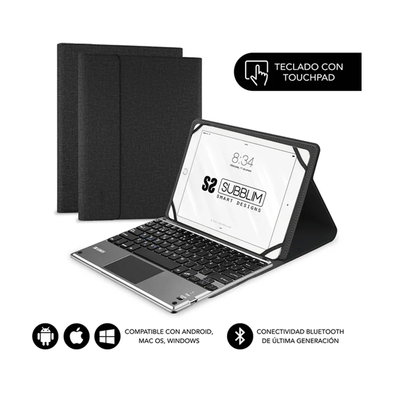 Subblim Funda Y Teclado Tablet 10.1" BT Touchpad