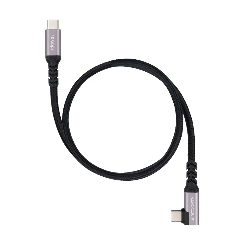 Nanocable Cable USB-C 3.2 GEN2 Acodado