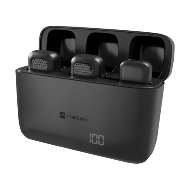 Natec Genesis Microfono Para Natec Hopper Lavalier Wireless Lightning 2 Microfonos