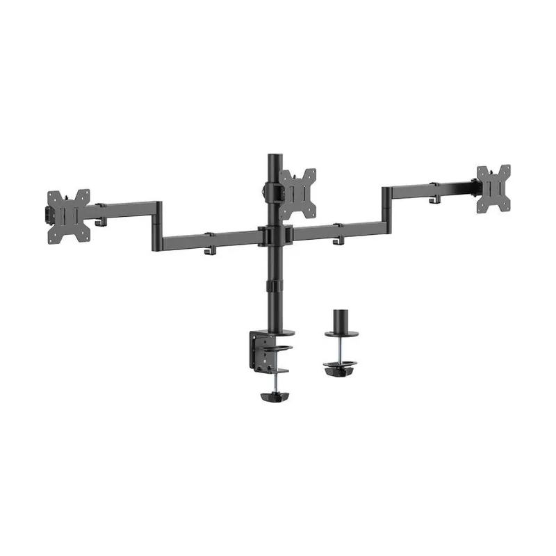Aisens Soporte de mesa eco giratorio e inclinable para 3 monitores