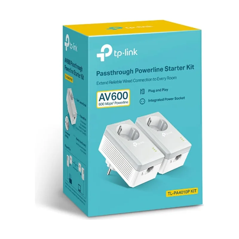 TP-Link KIT 2 Adaptador DE Homeplug Ethernet TL-PA4010PKIT 500MBPS