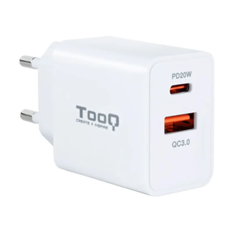 Tooq Cargador Pared TQWC-2SC04WT