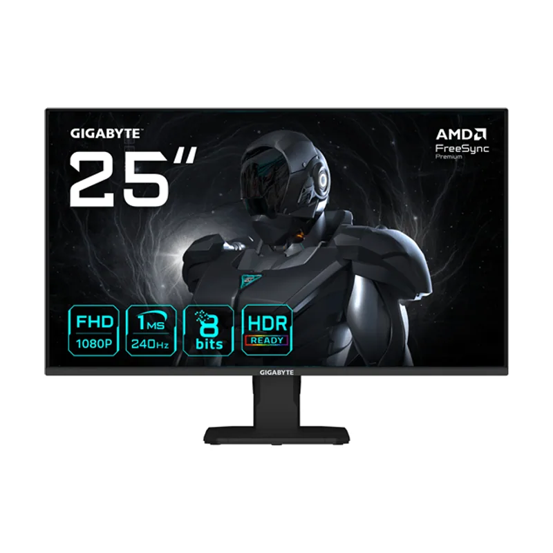 Gigabyte 25" GS25F2A,SS IPS,1920X1080 FHD 0.09PP,1000:1,1MS,240HZ,2HDMI+1DP,ALTAVOCES