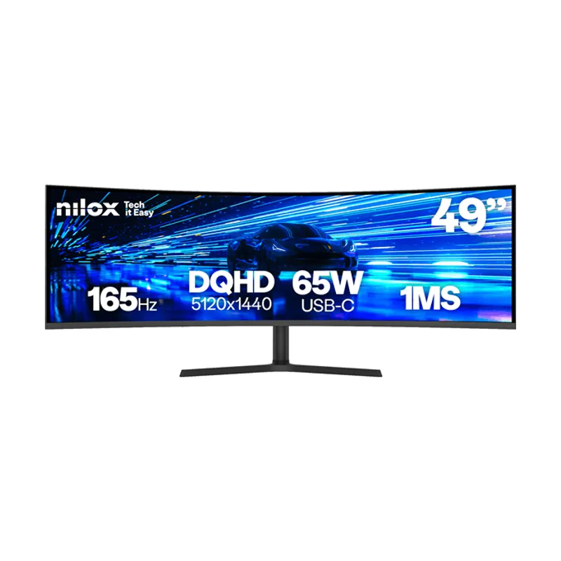 Nilox 49" LCD VA QHD HDMI Altavoces