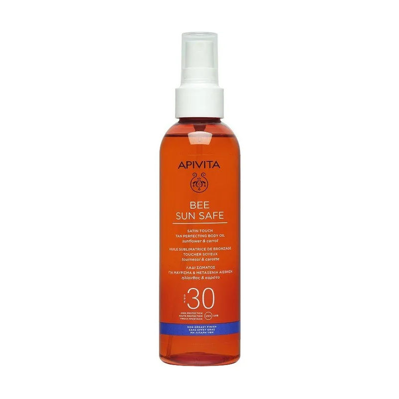 Apivita Bee Sun Safe Aceite Corporal Bronceado Perfecto SPF30