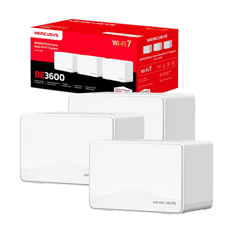 Mercusys Punto DE Acceso Interior Mesh WIFI 7 Halo H25BE 3-PACK 2880 Mbps