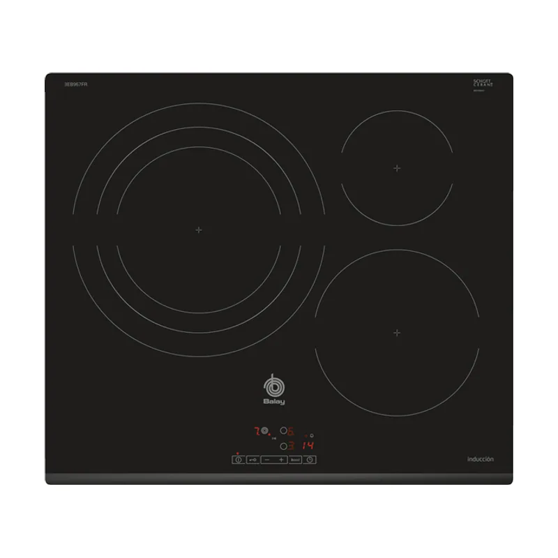 Balay Vitroceramica Induccion 3EB967FR 3 Zonas Coccion Ancho 60 CM