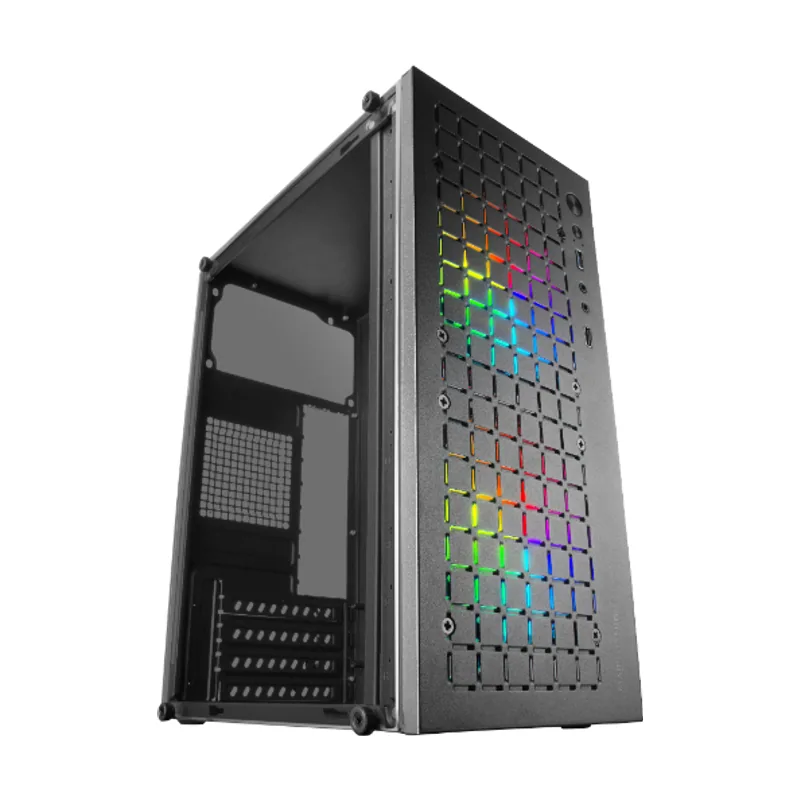 Mars Gaming Caja Compacta Microatx MC-CORE Black Frontal METAL-MESH CON 2 Ventiladores Frgb