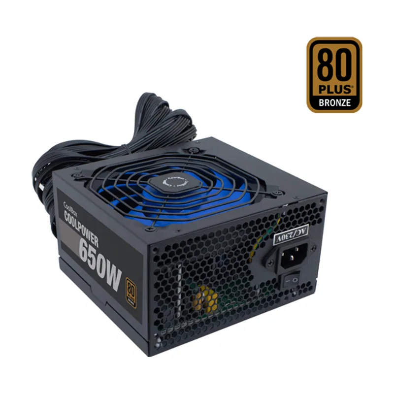 Coolbox Fuente Alimentación 650W COOLBOX FUENTE DE ALIMENTACION ATX COOLPOWER 650W 80+BRONZE 115V-230V 80 PLUS