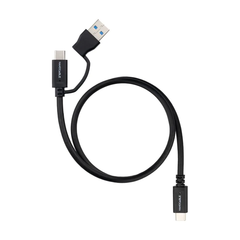 Nanocable Cable USB-C+USB-A/USB-C 3.2 GEN2 1 M