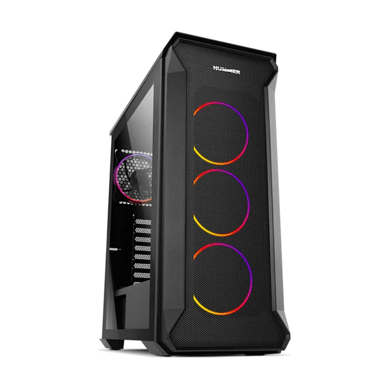 Nox Caja Semitorre Hummer Quantum Ventana Argb S/F USB 3.0