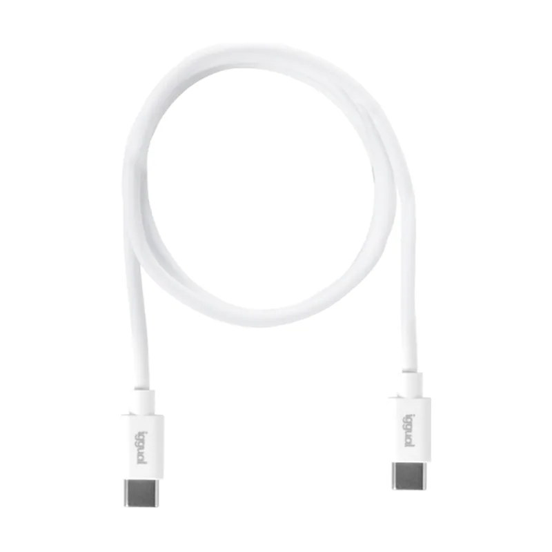 Iggual Cable USB-C/USB-C 100 cm blanco Q3.0 3A