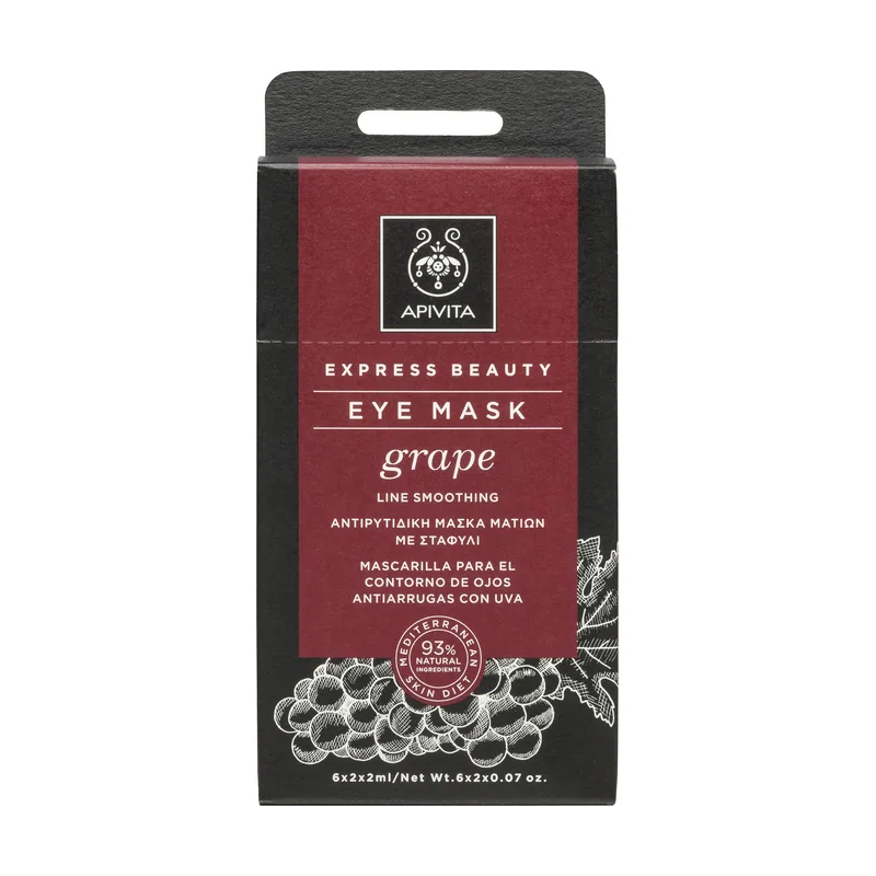 Apivita Mascarilla Contorno de Ojos Grape Antiarrugas Grape 2x2ML