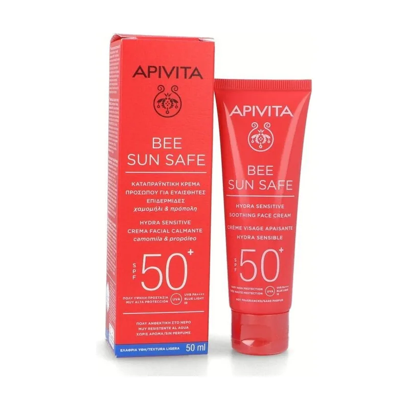 Apivita Bee Sun Safe Hydra Sensitive Crema Facial Calmante SPF50