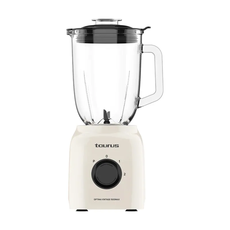 Taurus Batidora DE Vaso Optima Vintage 1500 MAX JB800C 1500 W Cristal