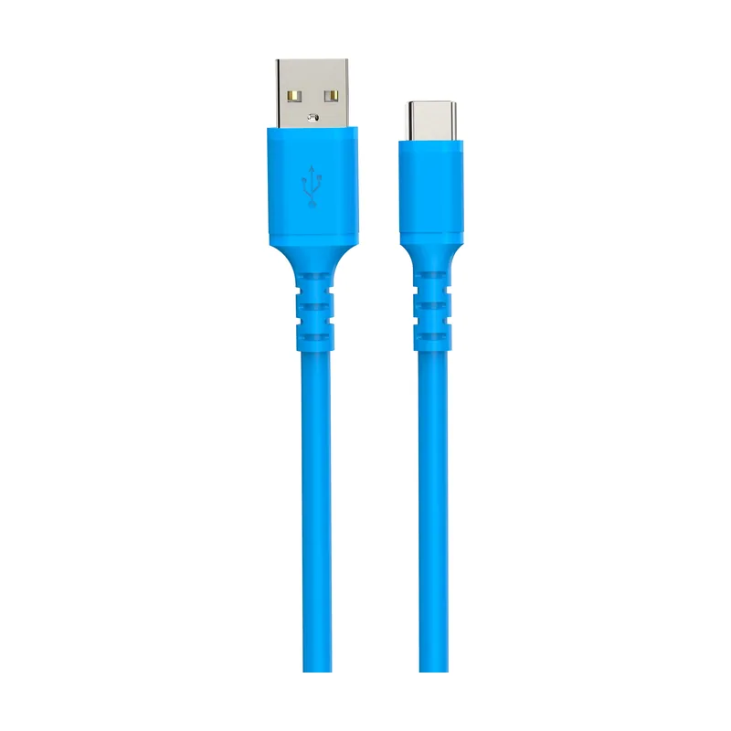 Cable DCU USB A USB C 1M Azul Silicona 30402075