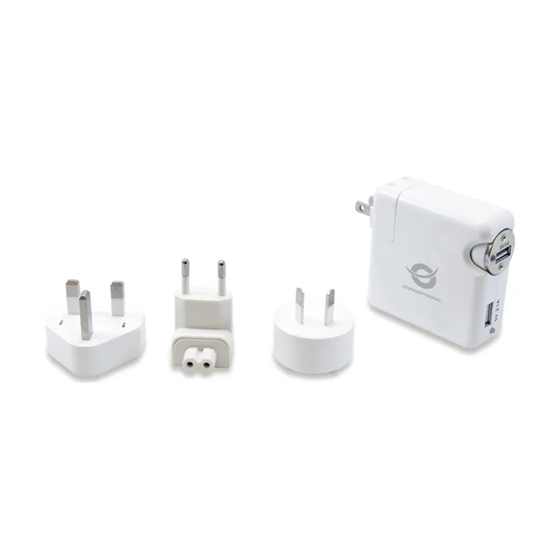 Conceptronic KIT Cargador DE Viaje Universal Incluye Cargador USB A Coche Y Pared USB 5V 2A