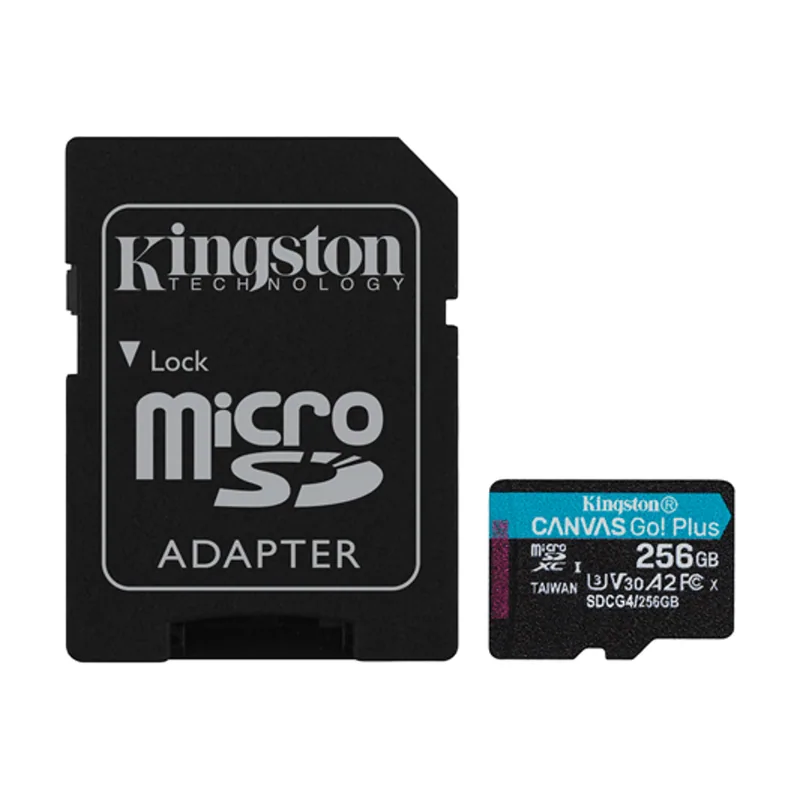 Kingston Memoria 256GB Microsdxc Canvas GO Plus GEN4
