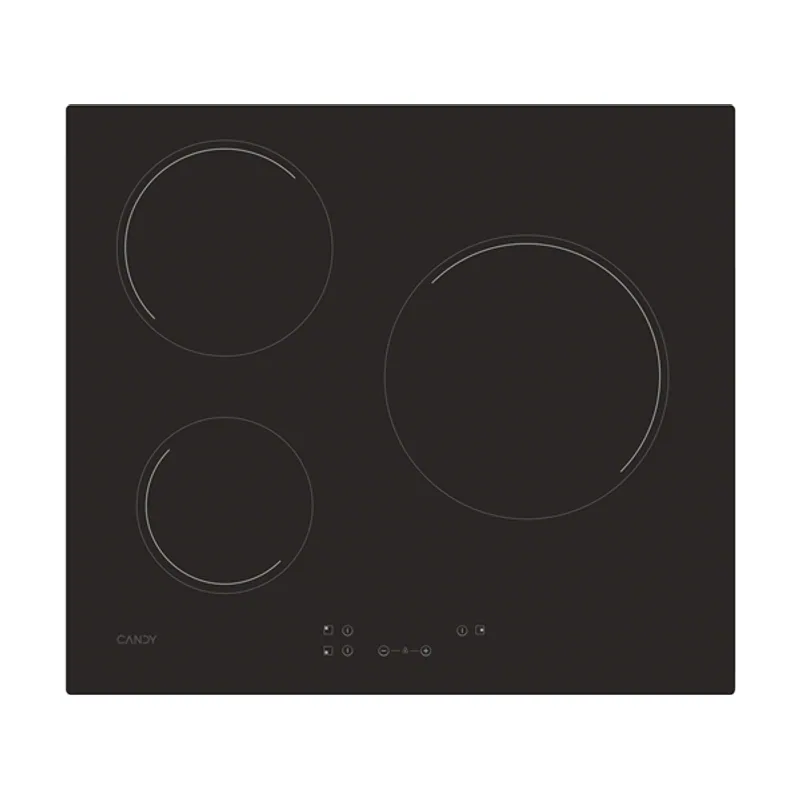 Candy Vitroceramica Independiente Radiantes CH63CC/4U2 3 Zonas Coccion Ancho 60 CM