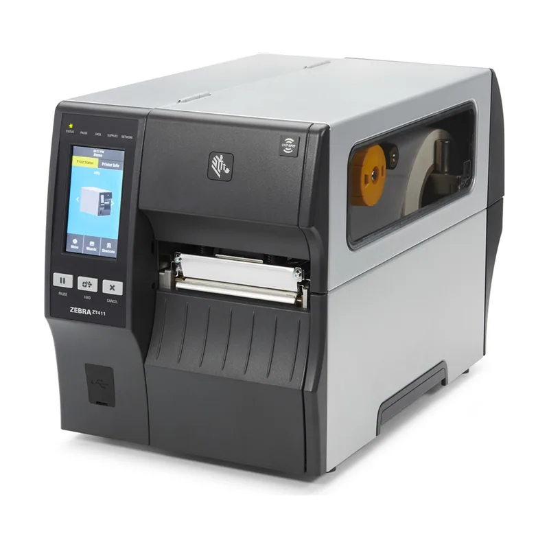 Zebra TT Printer ZT411 4 203 DPI Euro AND UK Cord Serial USB 10/100 Ethernet