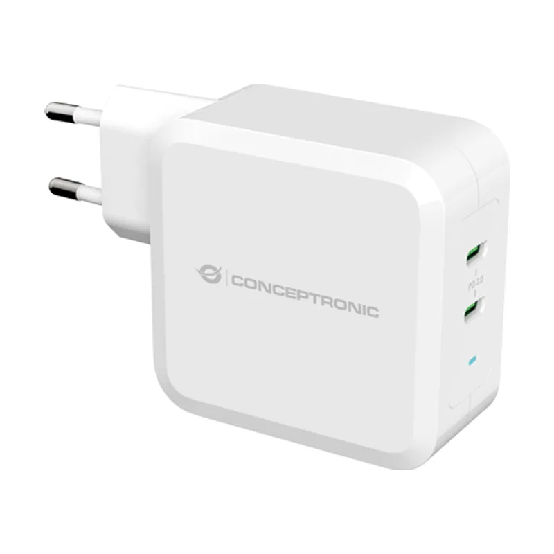 Conceptronic Cargador DE Pared Quick Charge PD 2 Puestos USB-C Althea