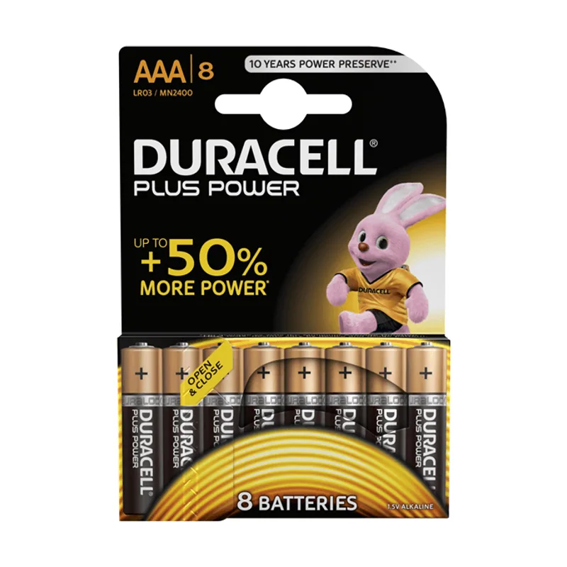 Plus Power Pila Alcalina AAA LR03 Pack 8