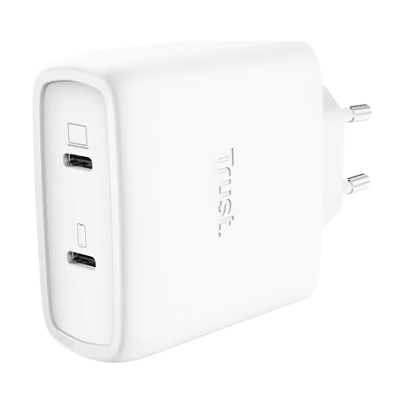 Trust Cargador USB GAN Maxo 65W 2xUSB-C Incluye Cable USB-C
