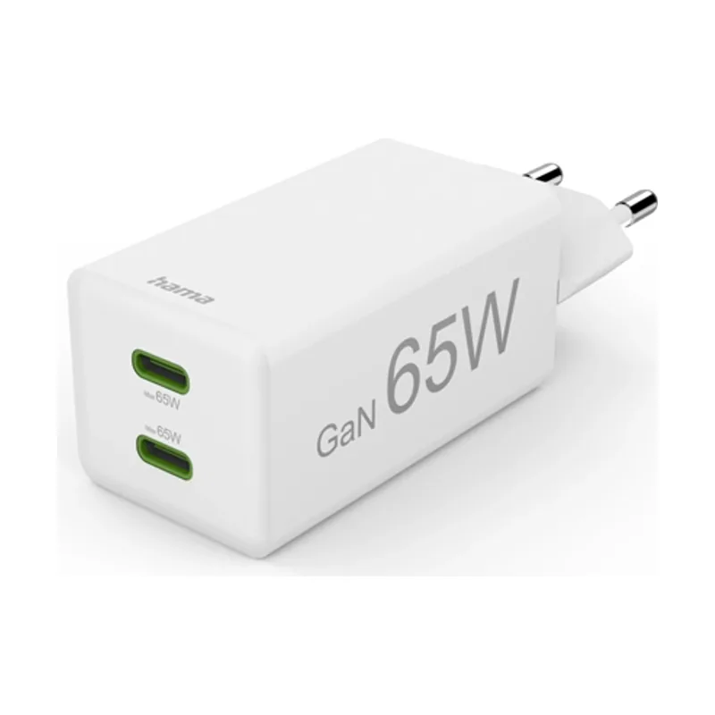 Hama Cargador USB GAN 00201994 65W 2xUSB-C PD