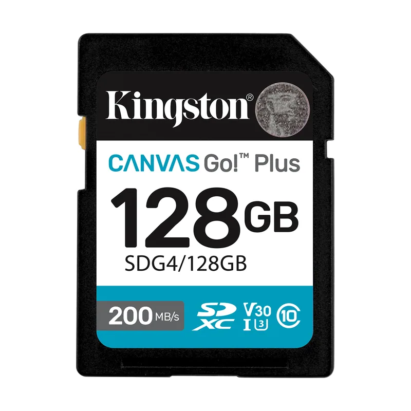 Kingston Memoria 128GB Sdxc Canvas GO Plus GEN4