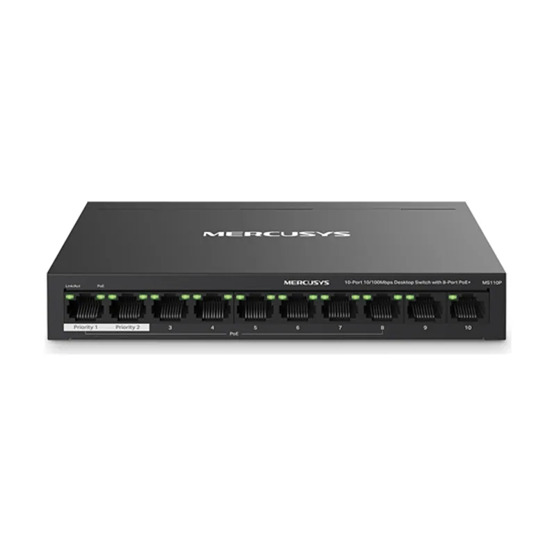 Mercusys Switch POE+ NO Gestionable MS110P