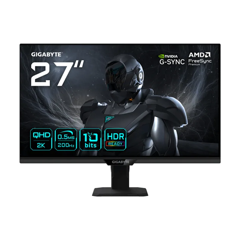 Gigabyte 27" G27Q20T,SS IPS,2560X1440 QHD 16:9,0.5MS,IPS,1000:1,210HZ,2HDMI+1DP+1USB2.0+1 Type C,AJUSTABLE,NEGRO