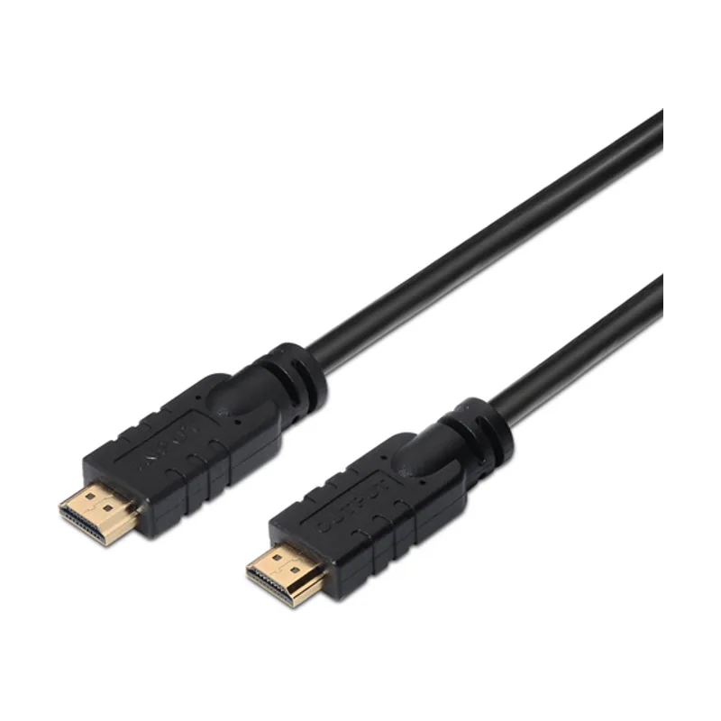 Aisens Cable Conector HDMI Macho A HDMI Macho Premium Alta Velocidad 4K 60HZ CON Repetidor 30M Negro A120-0376