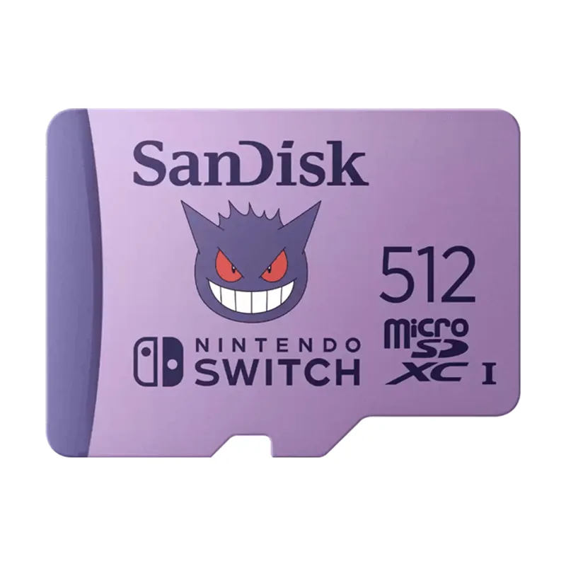 SanDisk MicroSD Nintendo Pokemon Ectoplasm 512GB