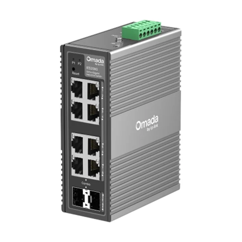 TP-Link Switch Gestionable L2 IES208G 6xRJ45 Gb 2xRJ45/SFP Gb DISE??O Industrial