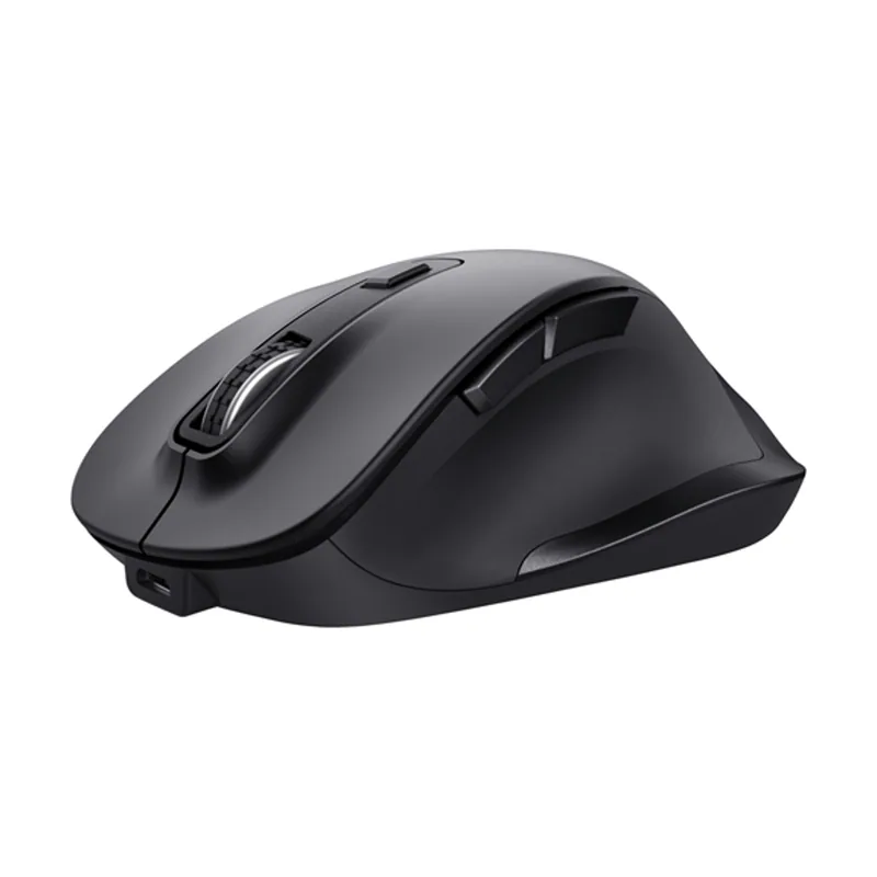 Trust Mouse Fyda Wireless Recargable CON Forma Curva NEGRO.24727