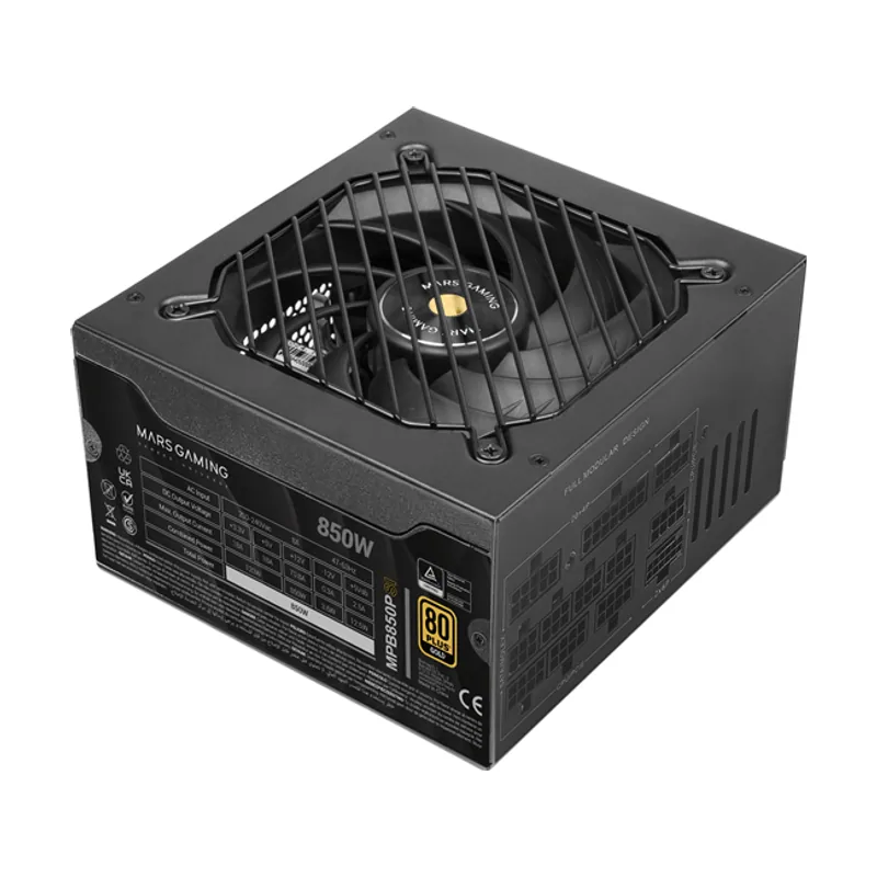 Mars Gaming Fuente Alimentación 850W MPB850PSI 80 PLUS Gold Fully-Modular