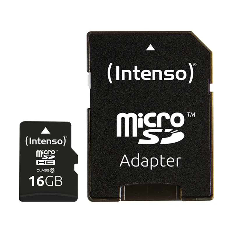 Intenso Memoria 16 GB Micro Sdhc Clase 10 + Adaptador USB2.0