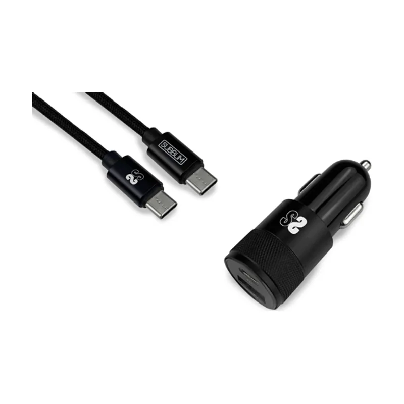 Subblim CAR Charger PD20W+QC3.0+C TO C/LIGHTNING B