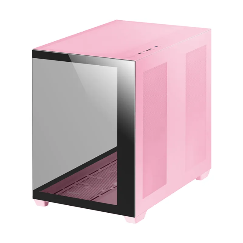 Mars Gaming Caja Torre E-ATX MCV4 Pink XXL Premium Custom Doble Ventana DE Cristal Templado Continuo SIN Fuente DE Alimentacion