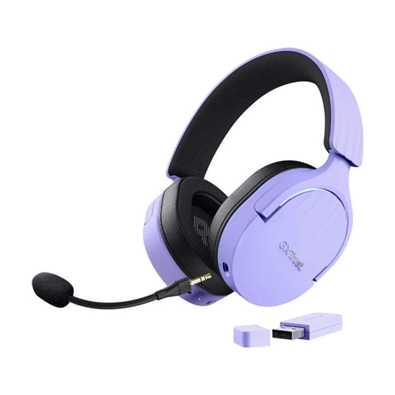 Trust Headset Bluetooth Gaming Fayzo GXT 491 Lila 25305 BT Y USB