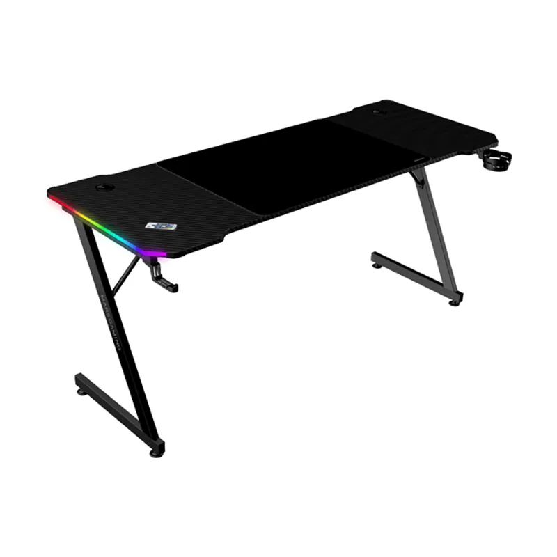 Mars Gaming Mesa MGDX160RGB Chasis Acero 160x60x75 Fibra DE Carbono RGB Mando Gestion Cables