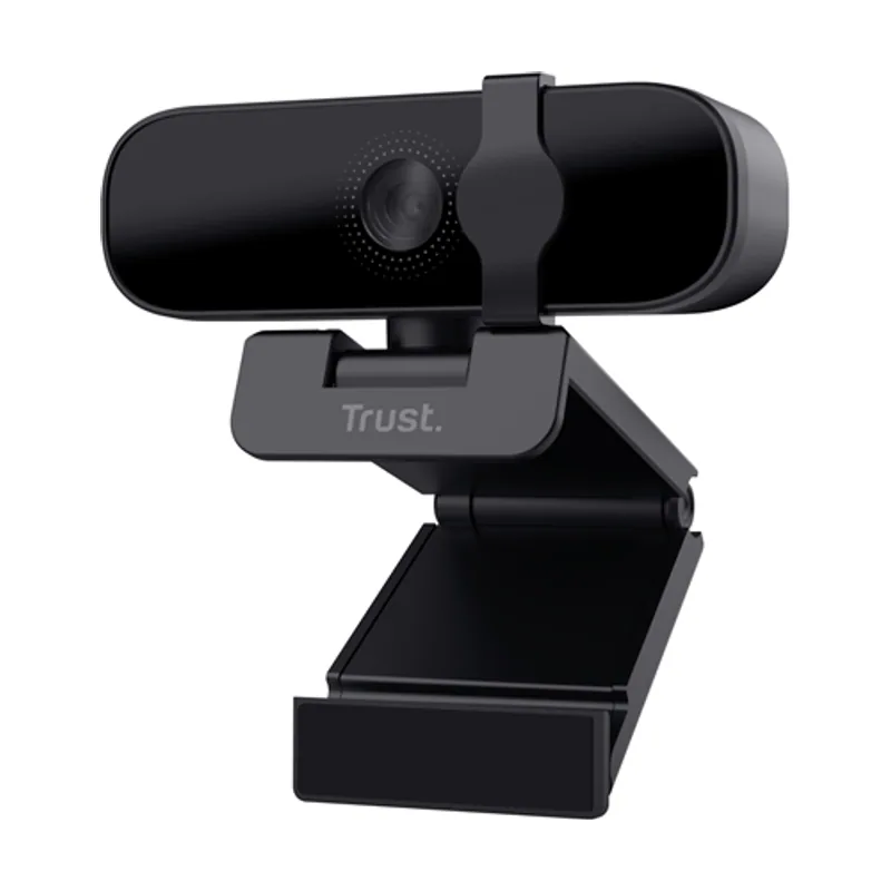Trust Webcam CON Microfono Tanor Full HD 1080P Negra Para Videolla Nitidas CON 85% MAT. Recicl