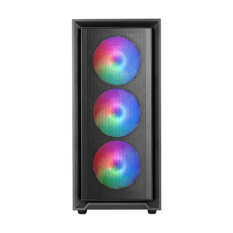 Mars Gaming Caja ATX Semitorre Gaming Mcair Frontal Negro DE Malla 4x120mm