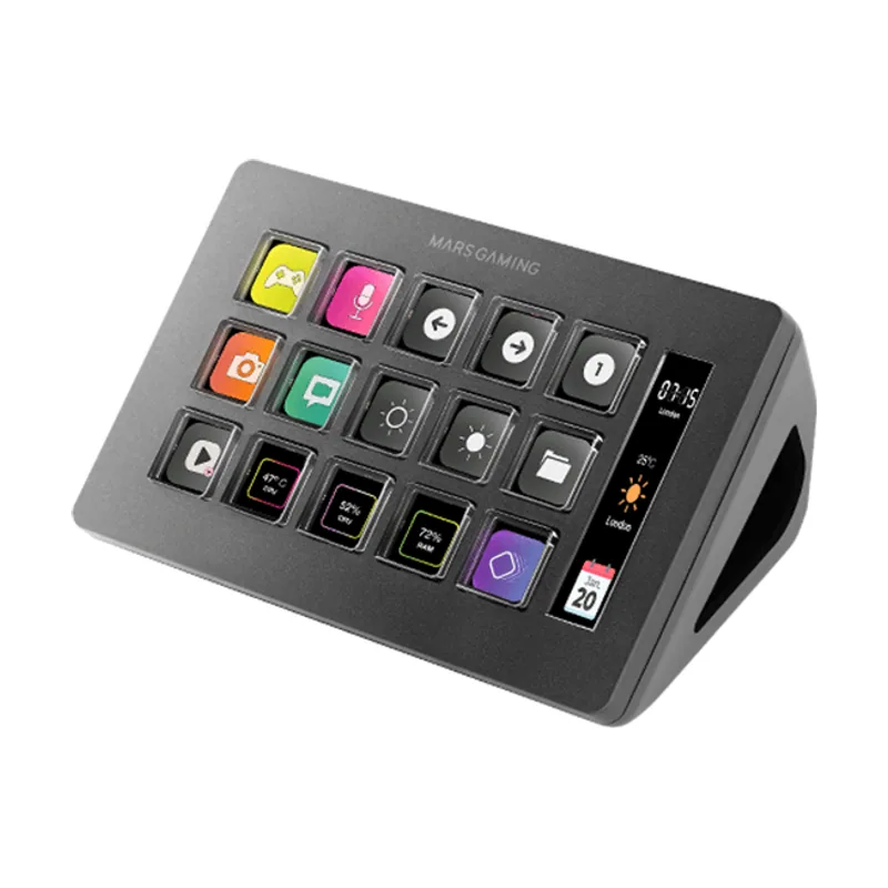 Mars Gaming Control Deck Slim MSD-ONE Black 15 Teclas DE Acceso Directo