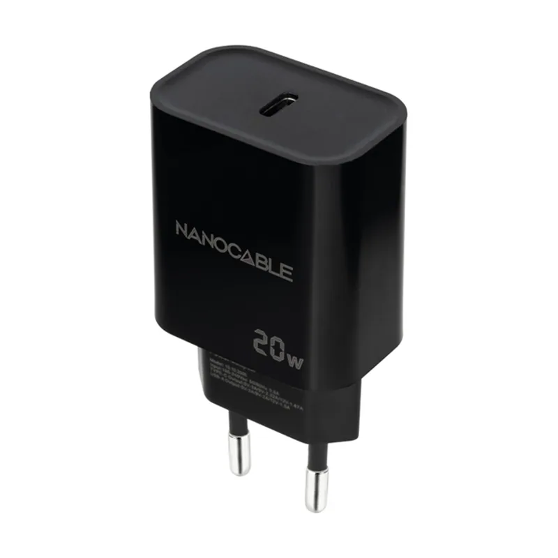 Nanocable Cargador pared USB-C PD 20W